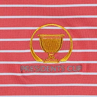 Polo en jersey rouge Peter Millar Presidents Cup Team USA Drum Performance pour hommes