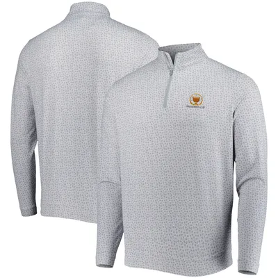 Presidents Cup Peter Millar Perth Knockout Performance Quarter-Zip Top - White