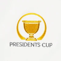 Haut à quart de zip Peter Millar White Presidents Cup Perth Performance pour hommes