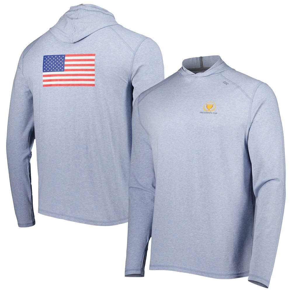 Sweat à capuche tasc bleu clair Presidents Cup Carrollton USA Tri-Blend pour hommes