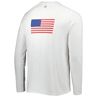 Men's tasc Performance White Presidents Cup Carrollton USA Long Sleeve T-Shirt