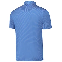 Polo bleu à rayures vertes pour homme Under Armour Presidents Cup Team USA