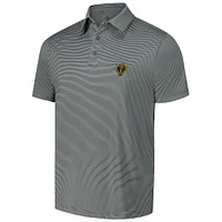 Men's Under Armour Charcoal Presidents Cup T2 Green Bridge Stripe Polo