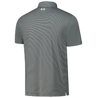 Men's Under Armour Charcoal Presidents Cup T2 Green Bridge Stripe Polo