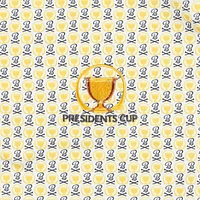 Men's White Barstool Golf x Presidents Cup Printed Polo