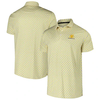 Men's White Barstool Golf x Presidents Cup Printed Polo