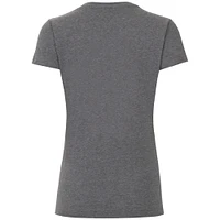 T-shirt à col en V de l'équipe internationale Vista la Coupe des Présidents Ahead Heather Charcoal pour femmes