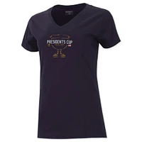 Women's Ahead Navy 2024 Presidents Cup Vista V-Neck T-Shirt