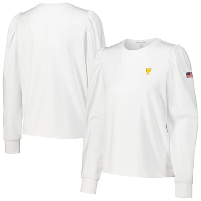 Sweat-shirt blanc Fairway & Greene Presidents Cup pour femmes, équipe américaine Betty