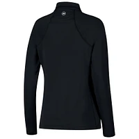 Haut à quart de zip Peter Millar pour femmes l'équipe internationale la Coupe des Présidents noir Raglan Perth