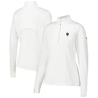 Women's Zero Restriction White Presidents Cup International Team Renae Half-Zip Top