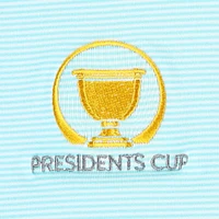 Youth Peter Millar Light Blue Presidents Cup Perth Sugar Stripe Performance Quarter-Zip Top