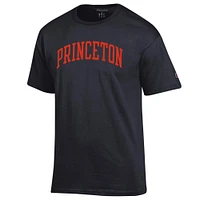 Men's Champion  Black Princeton Tigers Basic Arch T-Shirt