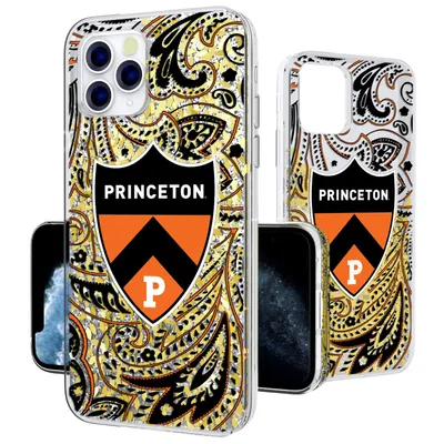 Princeton Tigers iPhone Glitter Paisley Design Case