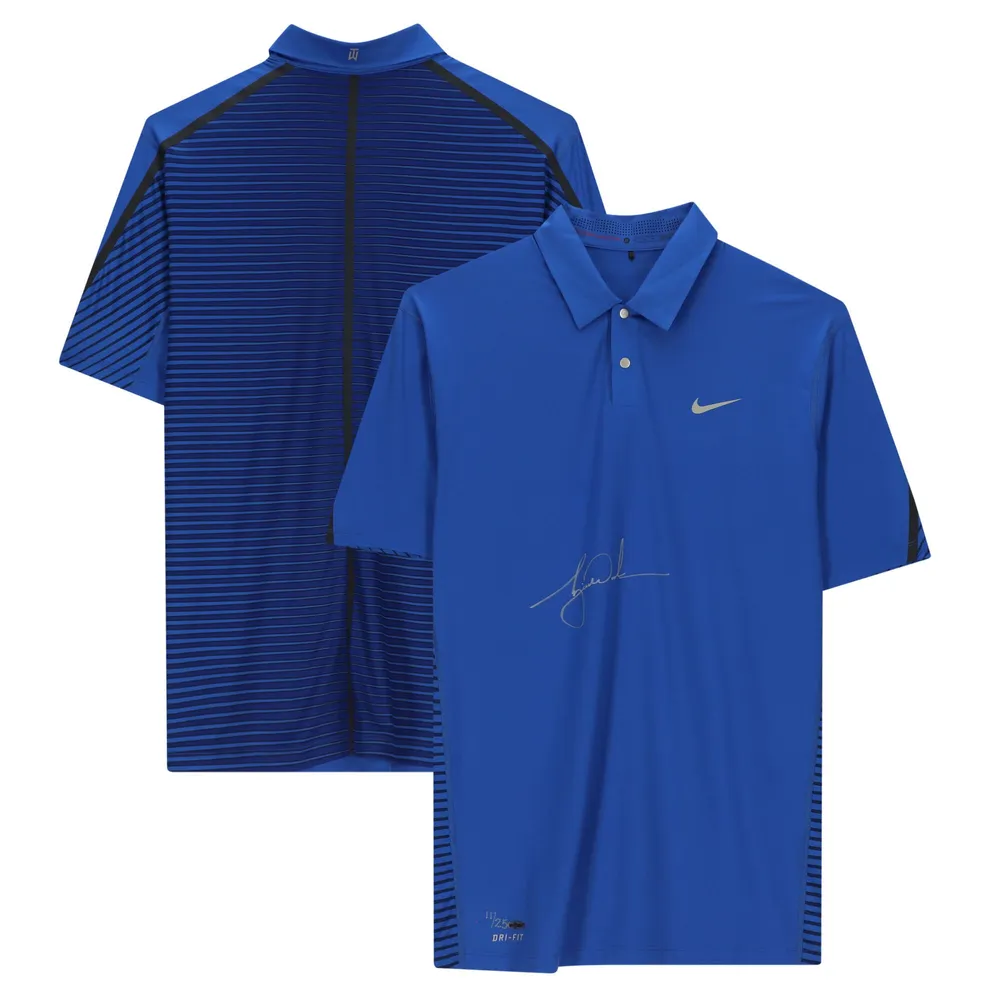 No lo hagas Disfraz desastre Lids Tiger Woods Autographed Royal Blue Nike Polo - Upper Deck | Brazos Mall