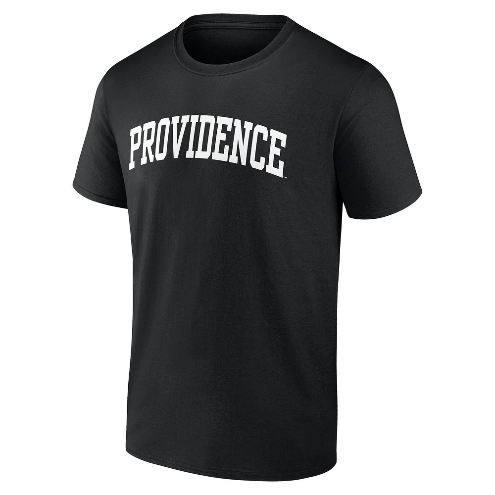 Men's Black Providence Friars Arched Wordmark T-Shirt