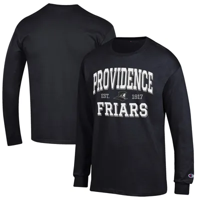 Providence Friars Champion Jersey Est. Date Long Sleeve T-Shirt - Black