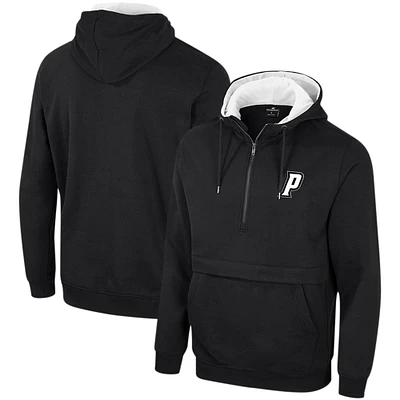 Men's Colosseum Black Providence Friars Team Half-Zip Pullover Hoodie