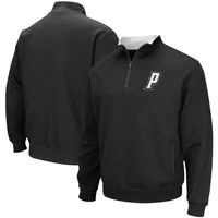 Veste Colosseum noire pour homme Providence Friars Tortugas Logo Quarter-Zip