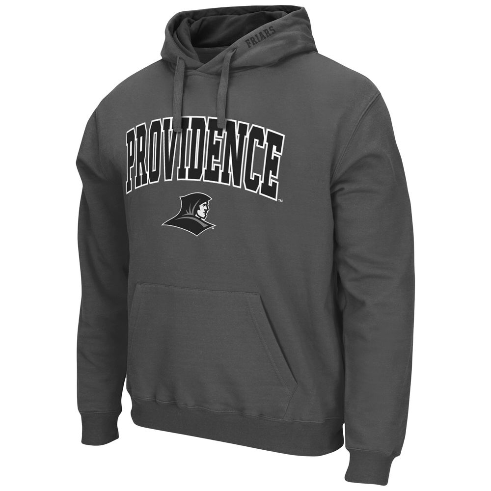 Men's Colosseum Charcoal Providence Friars Arch and Logo Pullover Hoodie