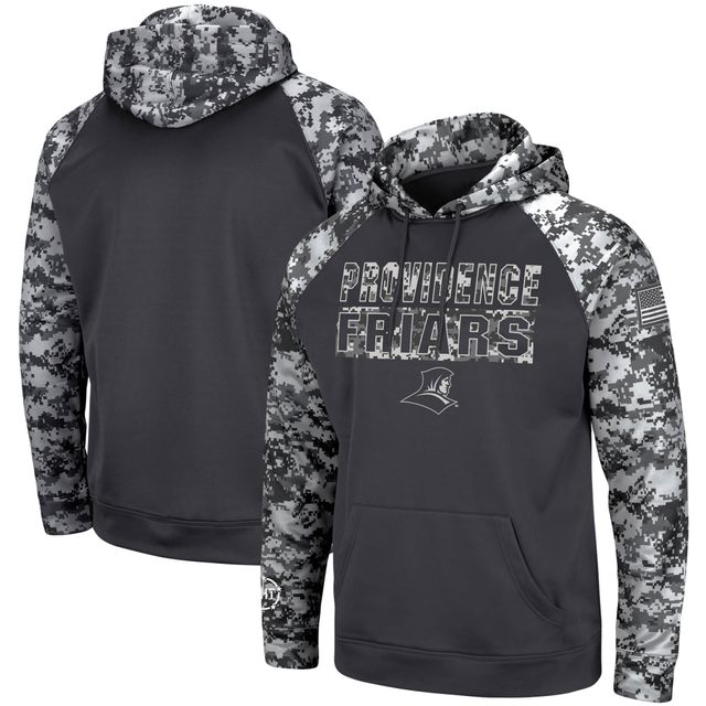 Colosseum Charcoal Providence Friars OHT Military Appreciation Digital Camo Sweat à capuche pour homme