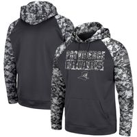 Men's Colosseum Charcoal Providence Friars OHT Military Appreciation Digital Camo Pullover Hoodie