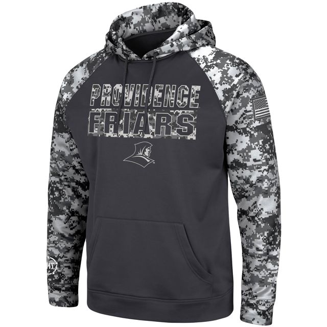 Colosseum Charcoal Providence Friars OHT Military Appreciation Digital Camo Sweat à capuche pour homme