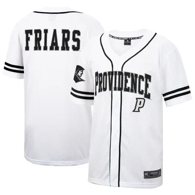 Men's Colosseum White Michigan Wolverines Free Spirited Mesh Button-Up Baseball  Jersey