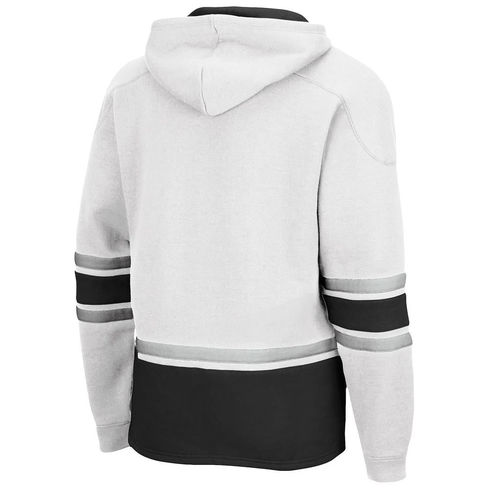 Men's Colosseum White Providence Friars Lace Up 3.0 Pullover Hoodie