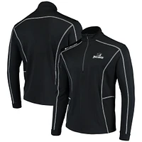 Men's Columbia Golf Black Providence Friars Shotgun Omni-Shade Quarter-Zip Pullover