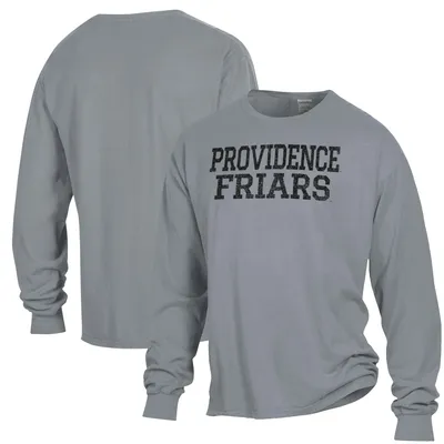 Providence Friars ComfortWash Stack Garment Dyed Long Sleeve T-Shirt - Gray
