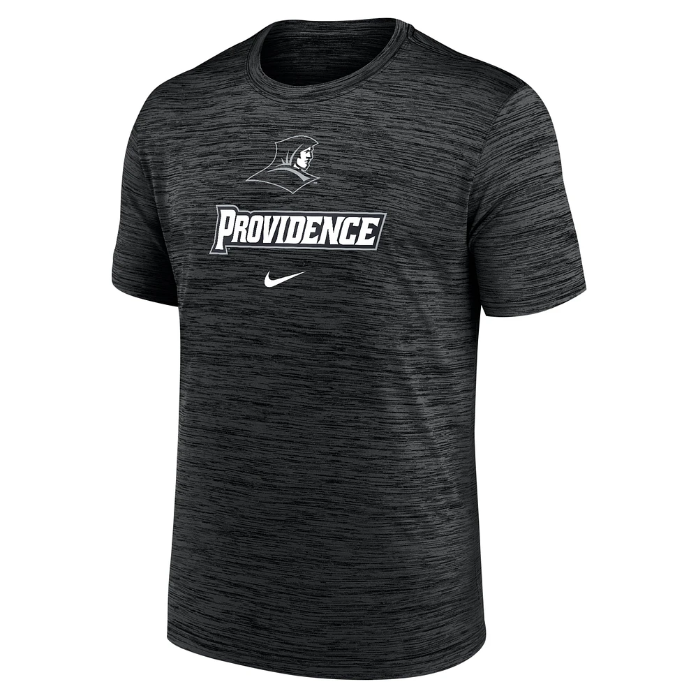 T-shirt Nike Performance Velocity Legend Providence Friars pour homme, noir