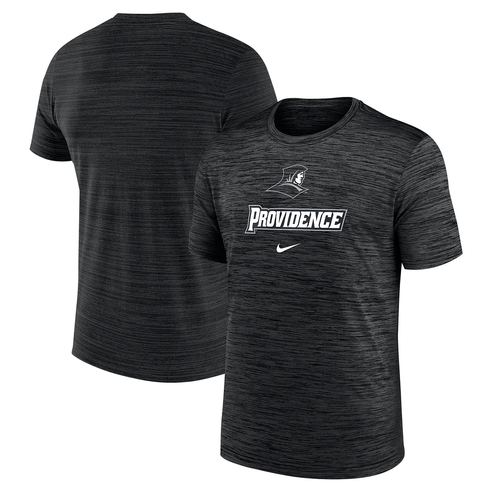 T-shirt Nike Performance Velocity Legend Providence Friars pour homme, noir
