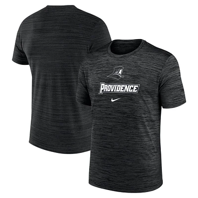 T-shirt Nike Performance Velocity Legend Providence Friars pour homme, noir