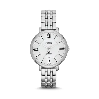 Providence Friars Fossil Women's Jacqueline Stainless Steel Watch - Silver