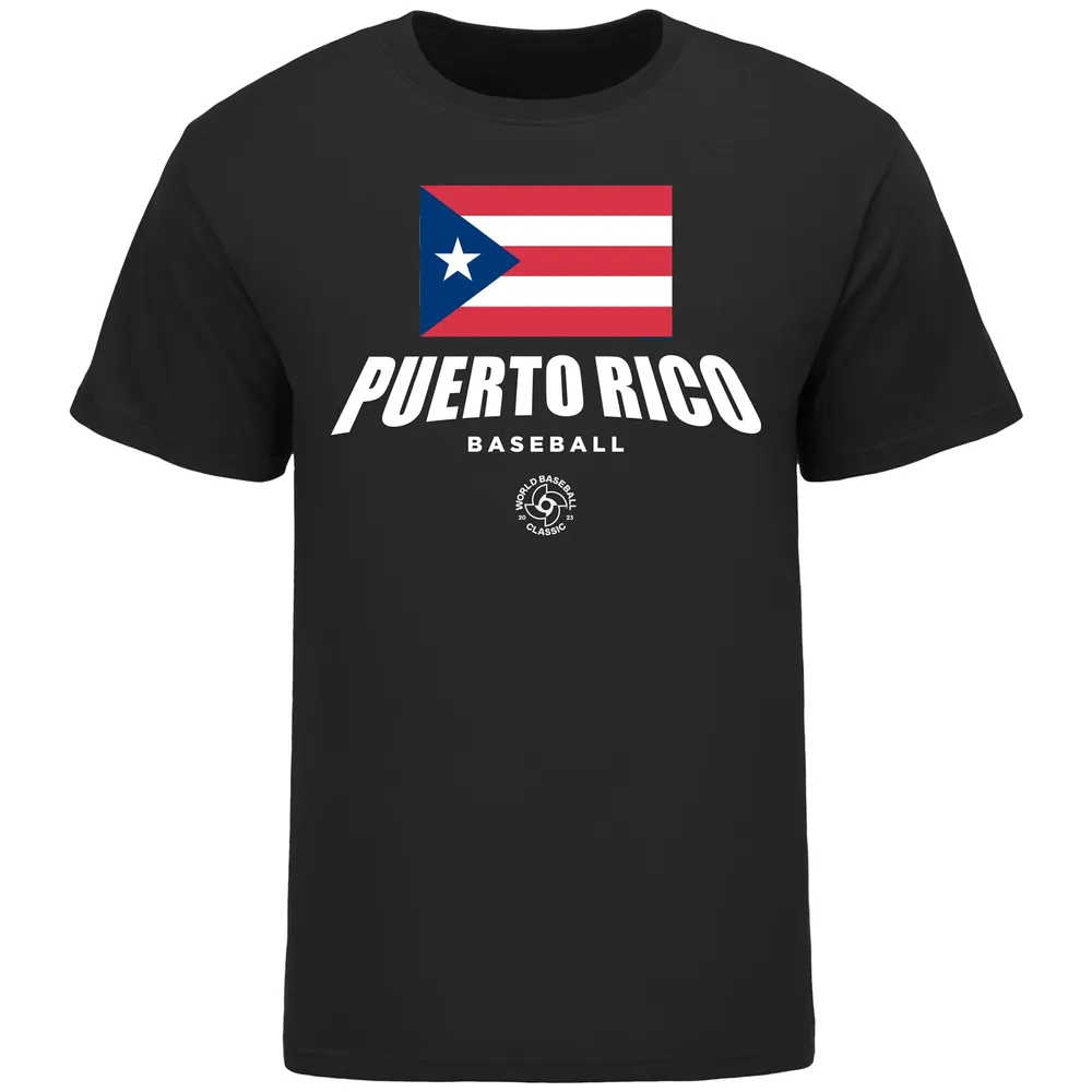 Men's LEGENDS Black Puerto Rico Baseball 2023 World Baseball Classic  Federation T-Shirt