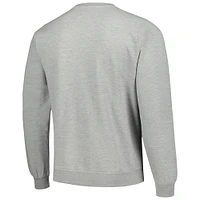 Men's Gray Pumas Cantera Pique Pullover Sweatshirt