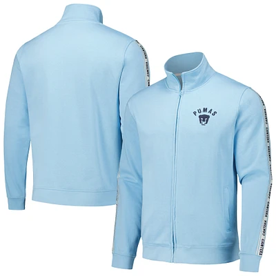 Men's Light Blue Pumas Cantera Full-Zip Track Jacket