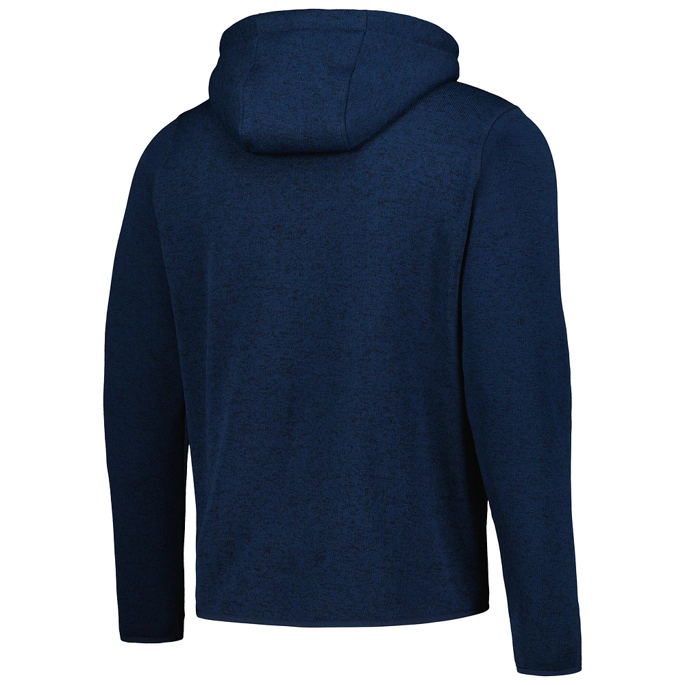 Men's Navy Pumas Cantera Knitted Fleece Full-Zip Hoodie