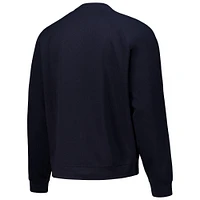 Men's Navy Pumas Street Raglan Oversized Pullover Sweatshirt