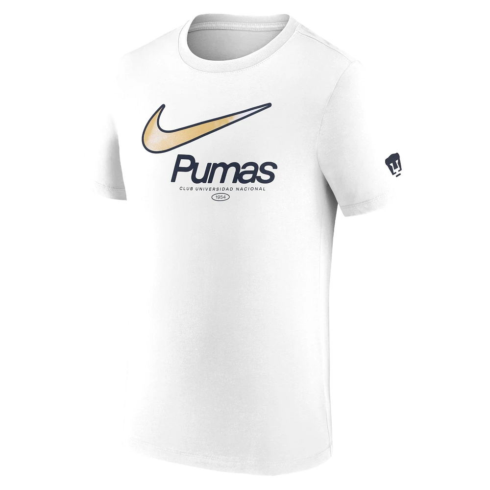 Men's Nike White Pumas Swoosh T-Shirt