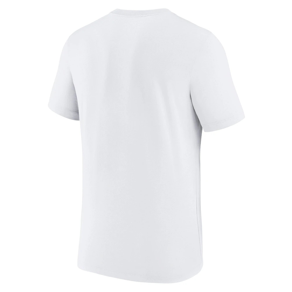 Men's Nike White Pumas Verbiage T-Shirt