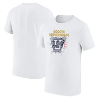 Men's Nike White Pumas Verbiage T-Shirt