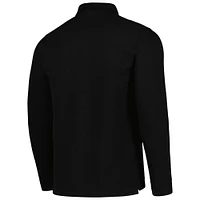 Men's Pumas Black & Gold Collection Rugged Pique Long Sleeve Polo