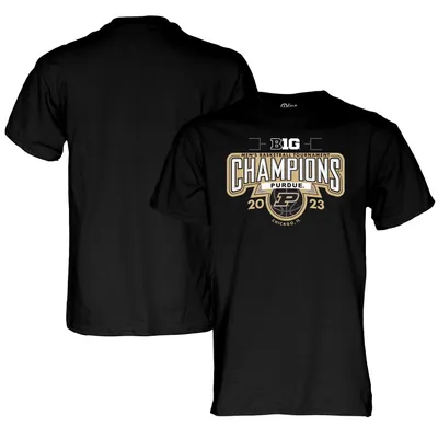 Purdue Boilermakers Blue 84 2023 Big Ten Men's Basketball Conference Tournament Champions T-Shirt - Black