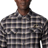 Chemise à manches longues en flanelle Columbia Purdue Boilermakers Flare Gun noire