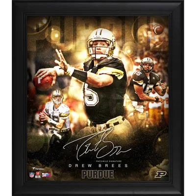 Drew Brees Autographed New Orleans Saints Framed White Jersey Fanatics  Signed