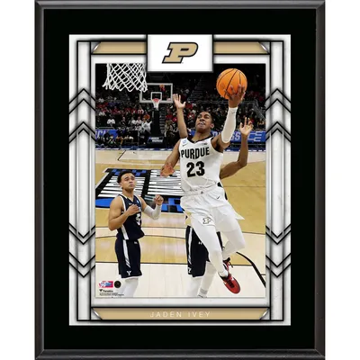 Jaden Ivey Purdue Boilermakers Unsigned Dunking In White Jersey Photograph