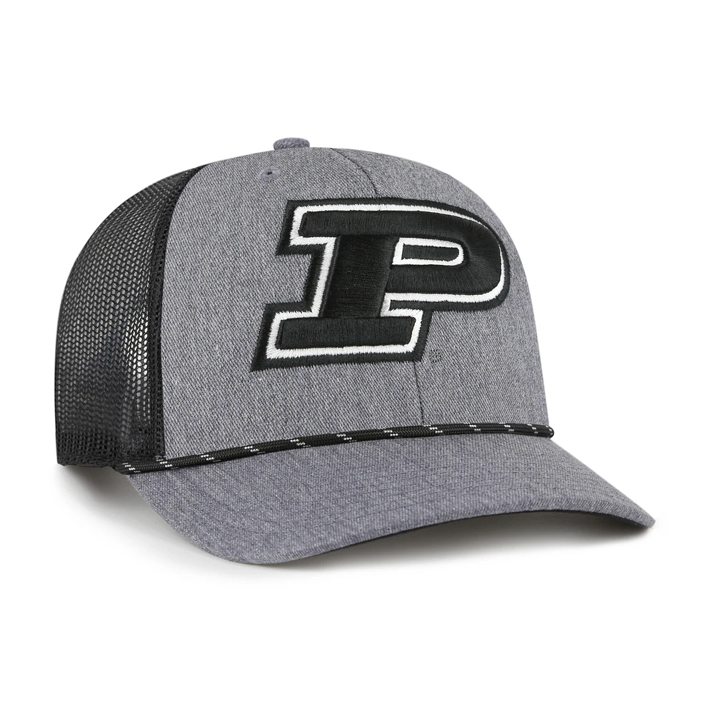 Men's '47  Gray Purdue Boilermakers Carbon Rope Adjustable Hat