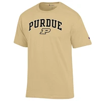 T-shirt Champion Gold Purdue Boilermakers pour homme avec logo Arch Over